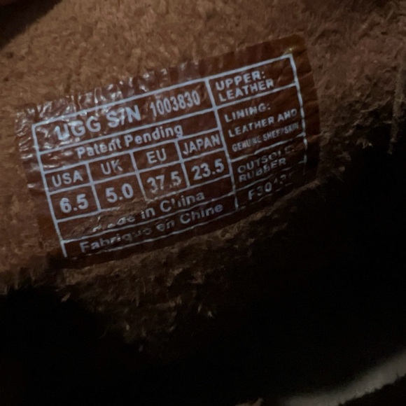 UGG Brown Fringe Moccasin Boots - Picture 5 of 5